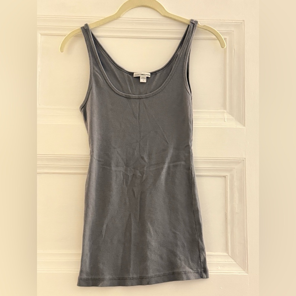 James Perse Charcoal/Blue Tank Top